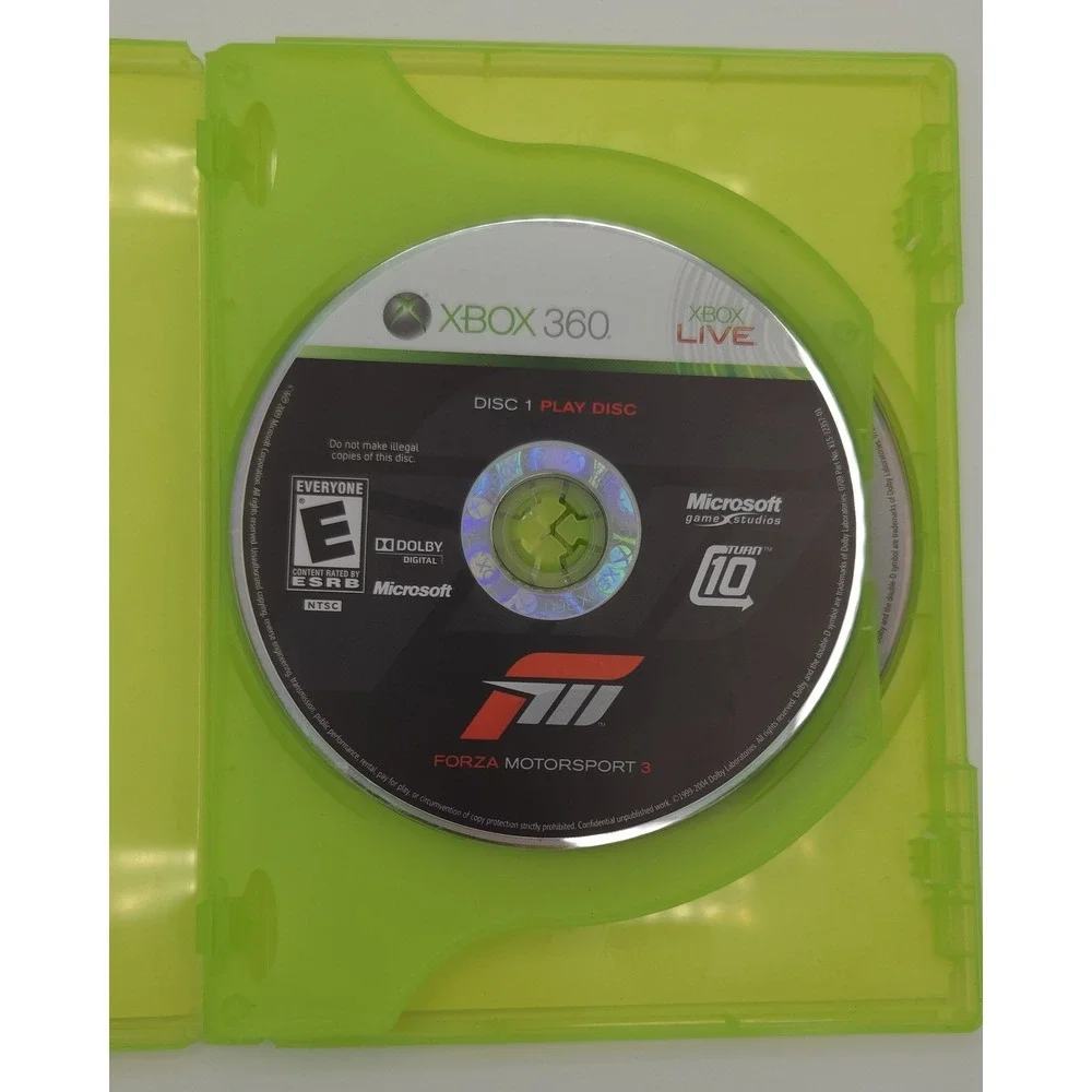 Forza Motorsport 3 - Walmart Exclusive - Xbox‎ 360 - Case & 2 Discs - Tested